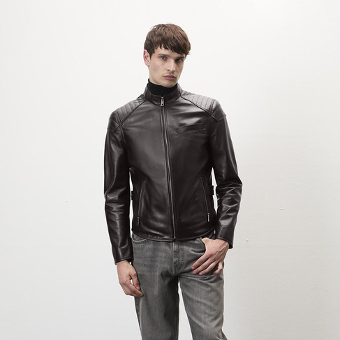  Dugan Kahve Erkek Deri Mont