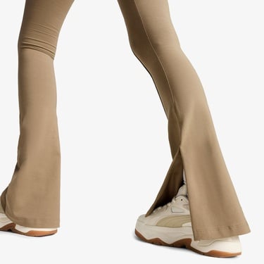  Puma Classıcs Flared Leggings Kadın Haki Tayt