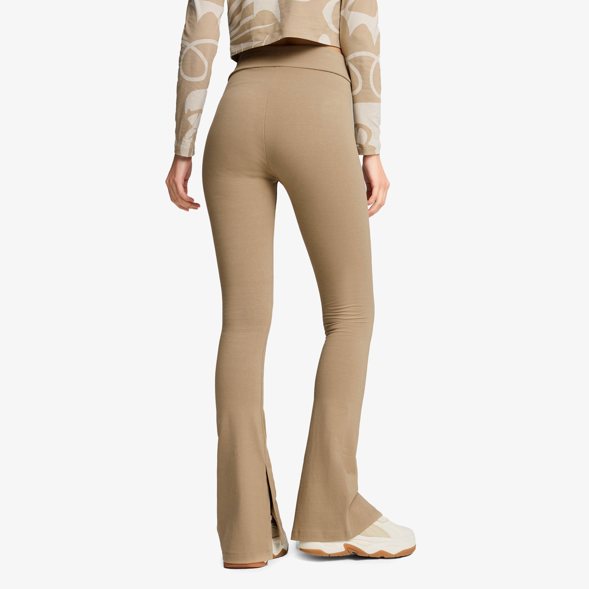 Puma Classıcs Flared Leggings Kadın Haki Tayt