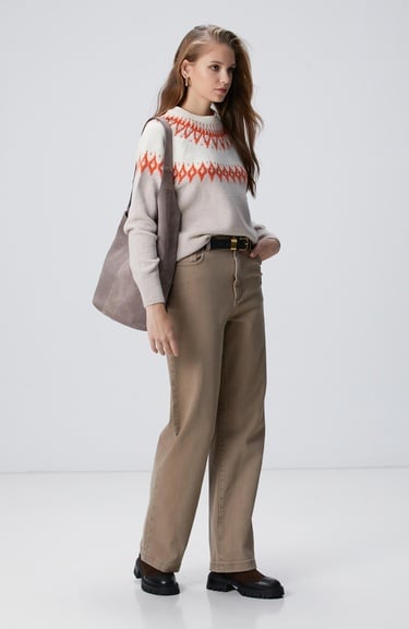  Network Kadın Kırık Beyaz Kazak