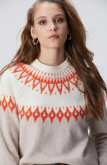  Network Kadın Kırık Beyaz Kazak