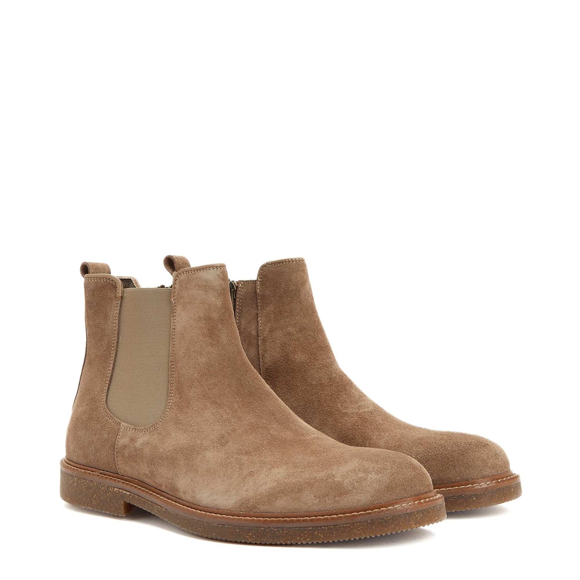 Divarese Erkek Vizon Lastik Detaylı Deri Bot