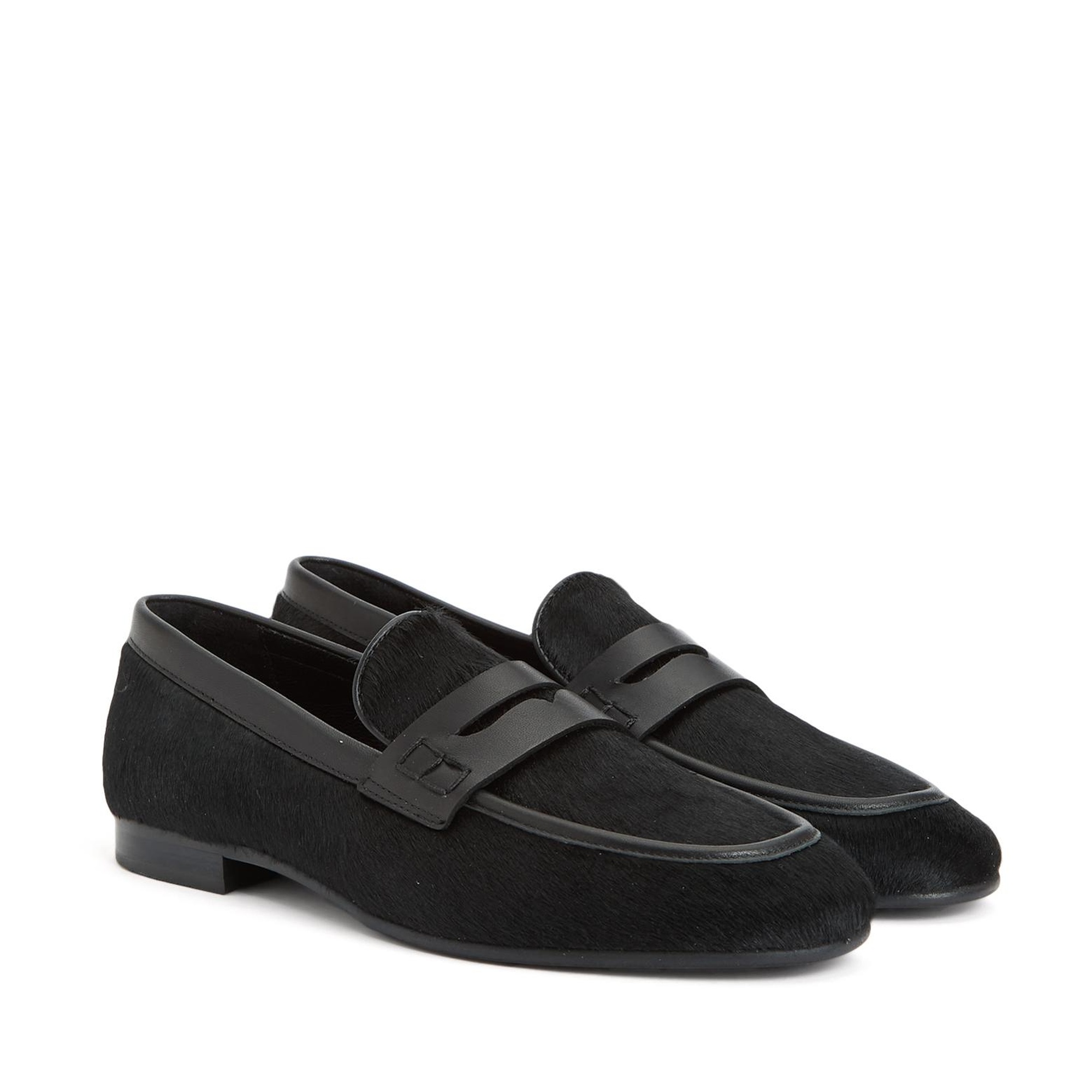 Divarese Kadın Siyah Deri Loafer