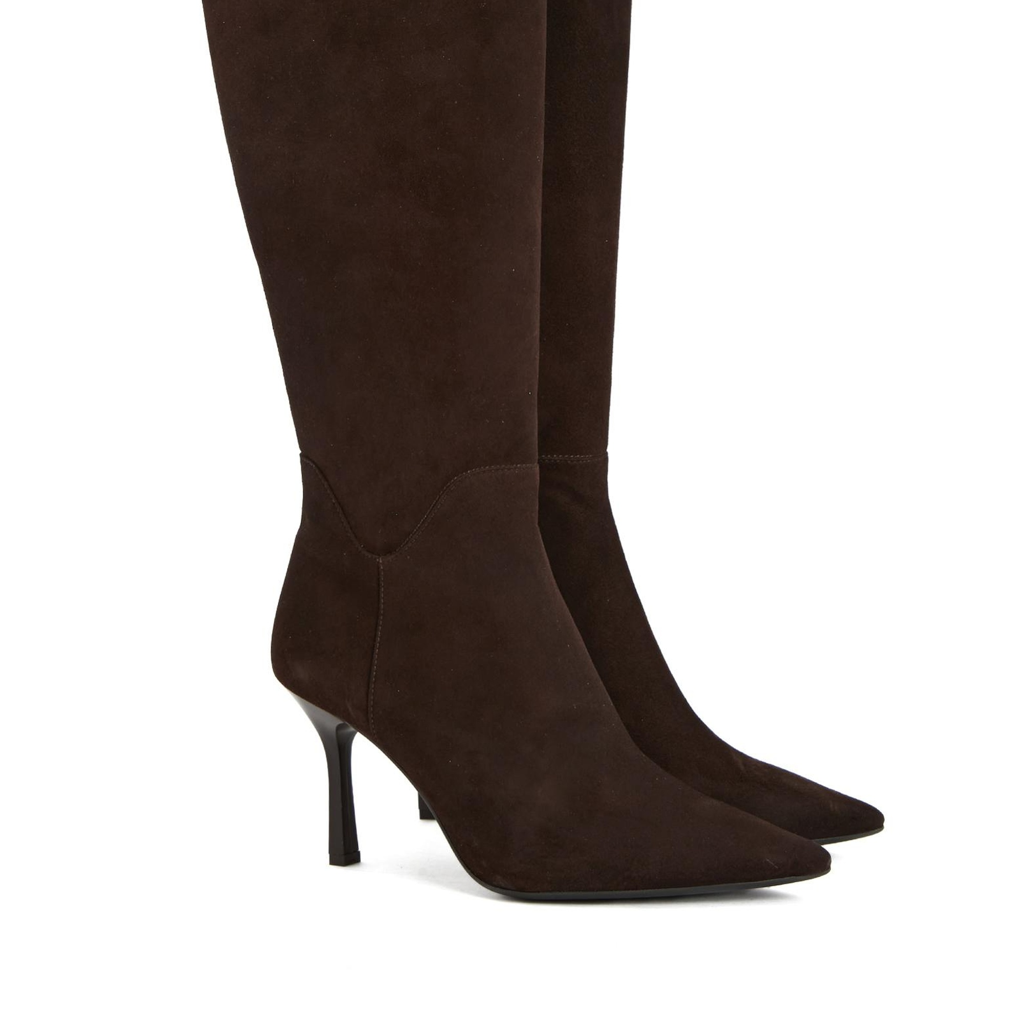 Divarese Kadın Kahverengi Deri Çizme