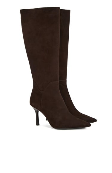  Divarese Kadın Kahverengi Deri Çizme