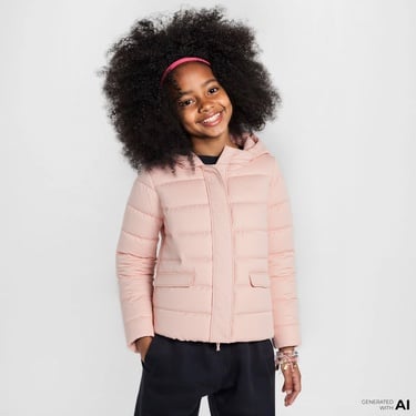  Nautica Kız Çocuk Pembe Kapüşonlu Mont