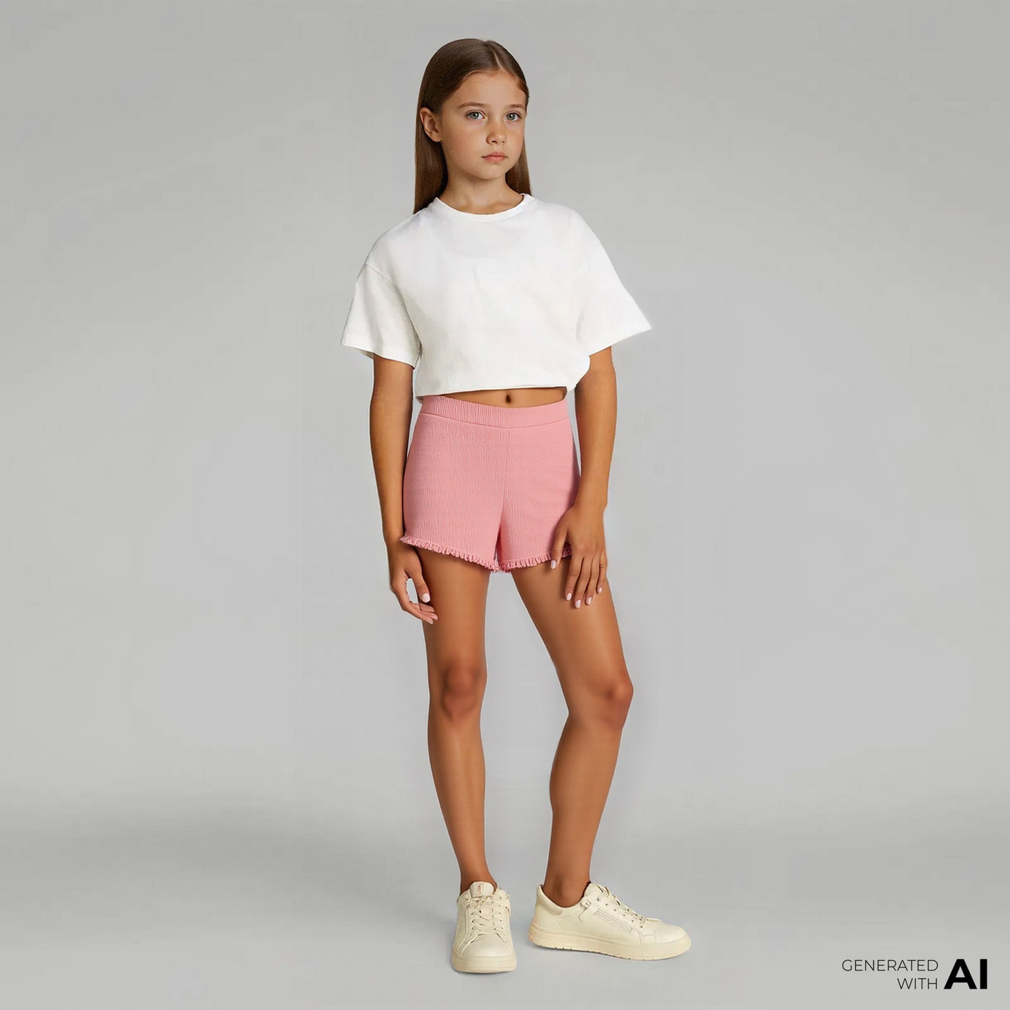 Nautica Kız Çocuk Pembe Standart Fit Şort