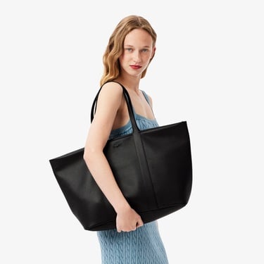  Lacoste City Court Kadın Deri Siyah Alışveriş Çantası