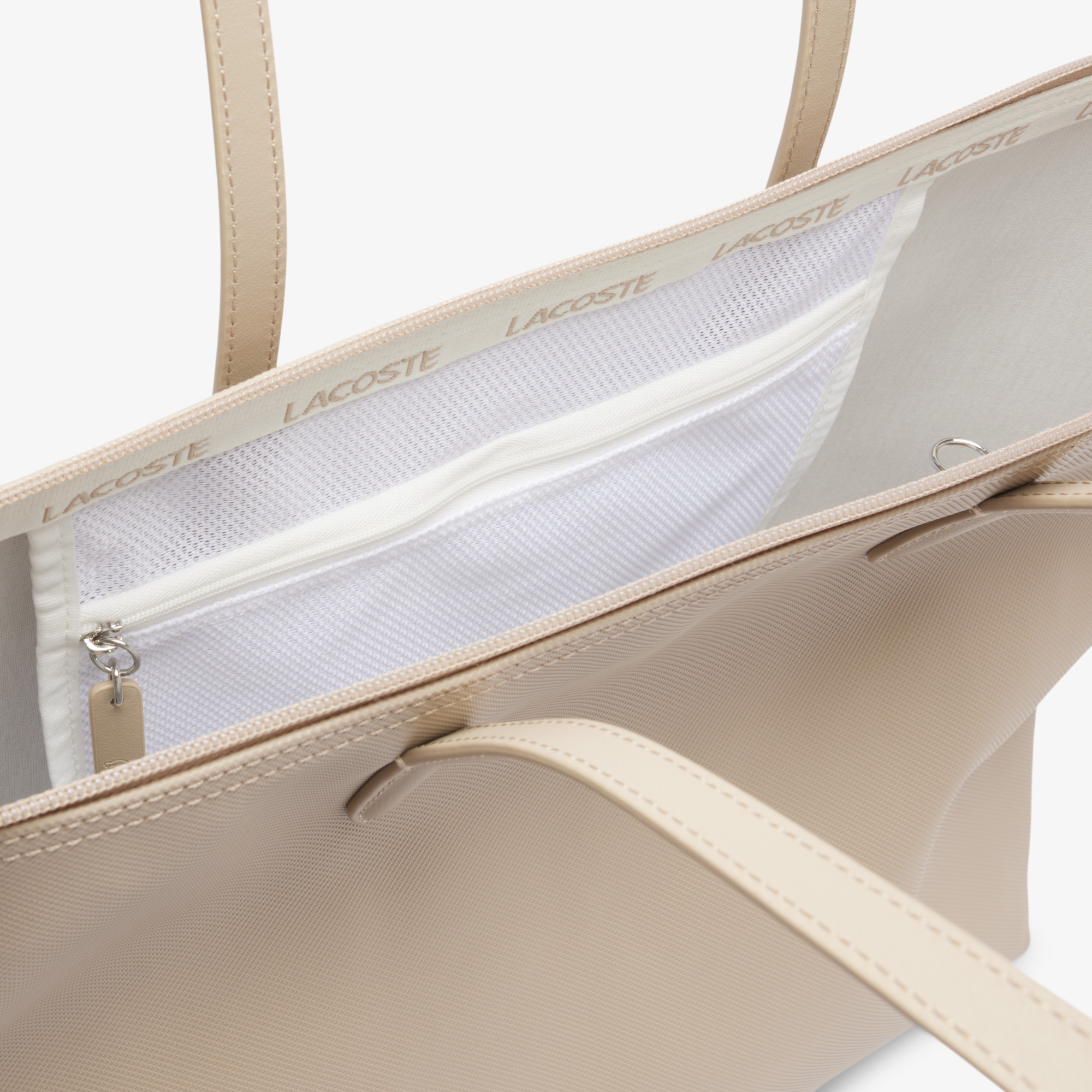 Lacoste Large L.12.12 Kadın Bej Omuz Çantası