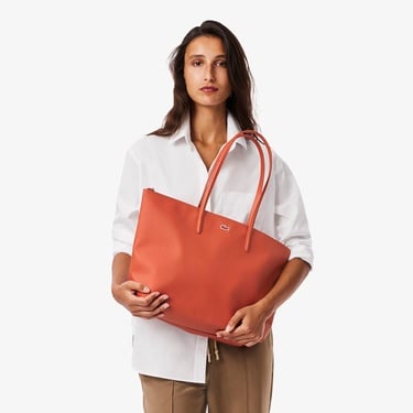  Lacoste Large L.12.12 Kadın Turuncu Omuz Çantası