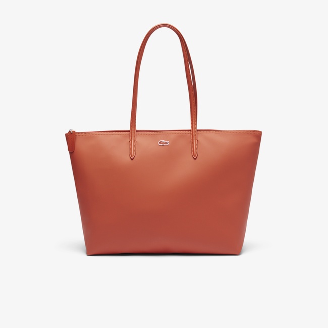  Lacoste Large L.12.12 Kadın Turuncu Omuz Çantası