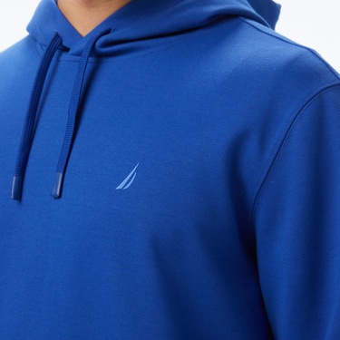  Nautica Erkek Mavi Classic Fit Kapüşonlu Sweatshirt