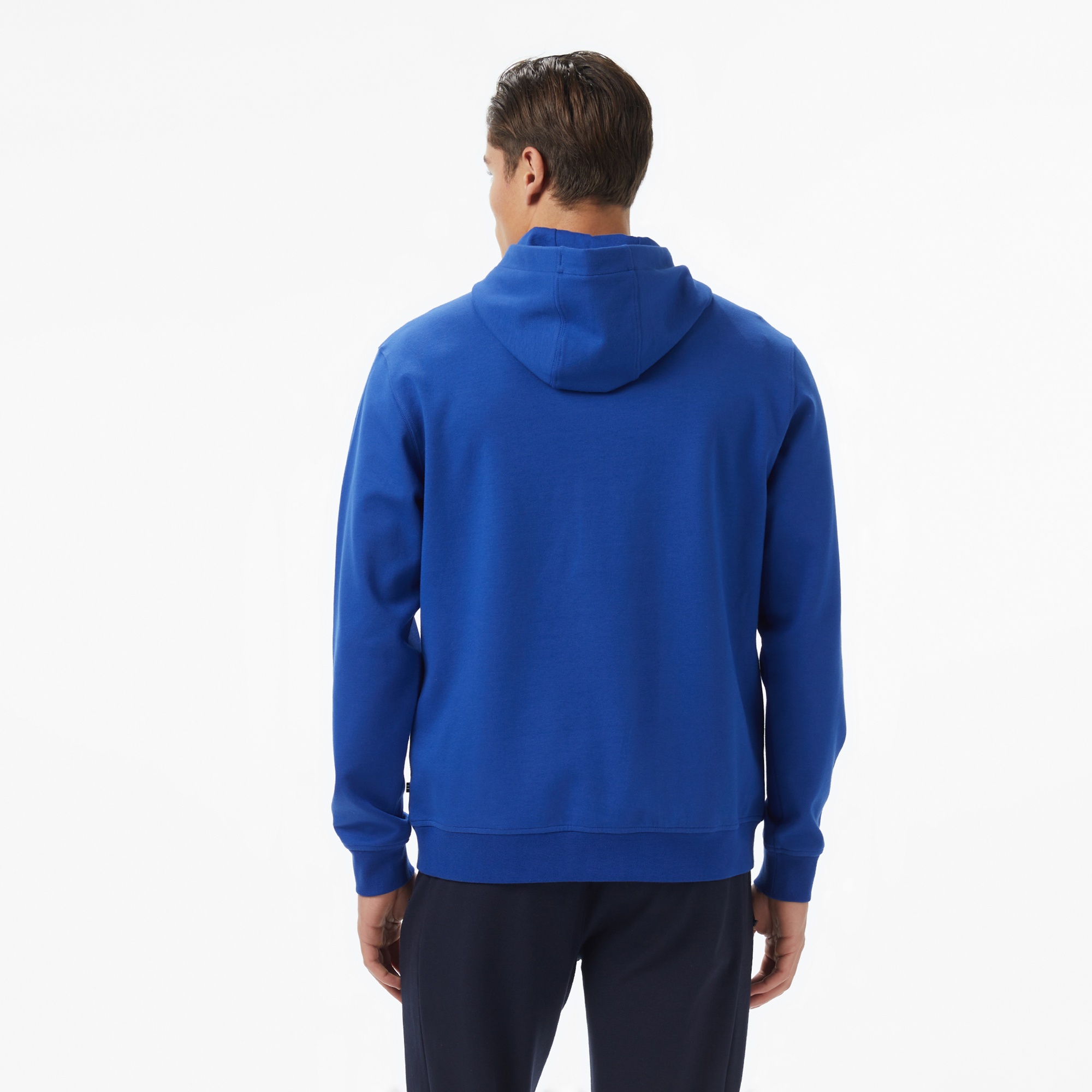 Nautica Erkek Mavi Classic Fit Kapüşonlu Sweatshirt