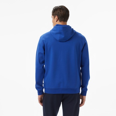  Nautica Erkek Mavi Classic Fit Kapüşonlu Sweatshirt