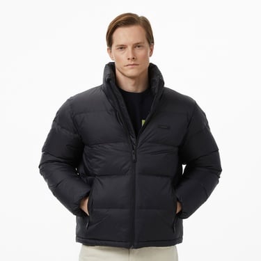  Calvin Klein Nylon Down Puffer Erkek Siyah Ceket