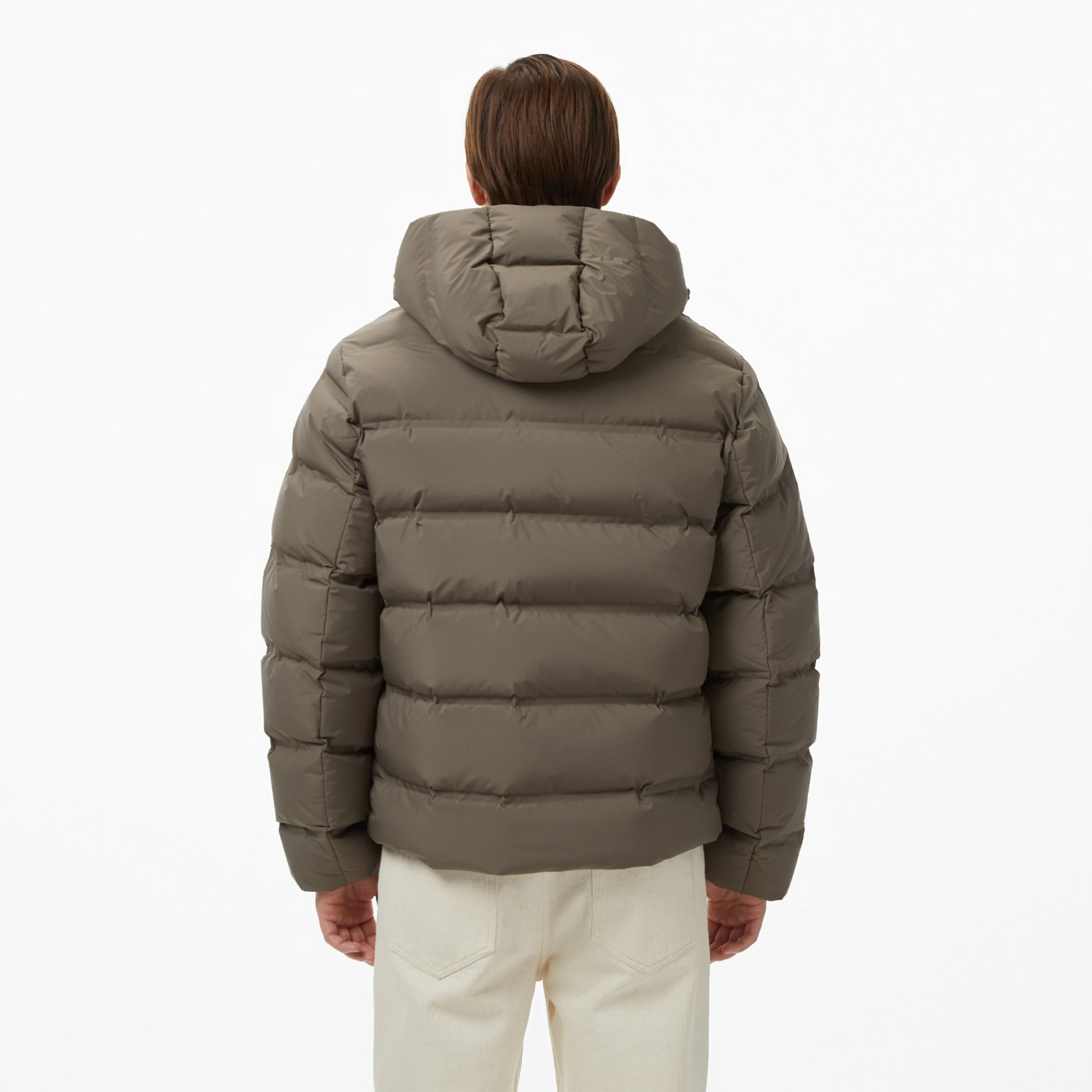 Calvin Klein Quilted Bonded Channel Erkek Gri Ceket