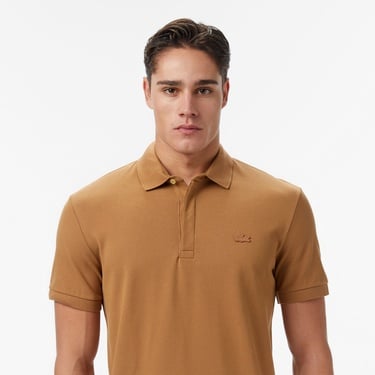  Lacoste Paris Erkek Regular Fit Açık Kahverengi Polo