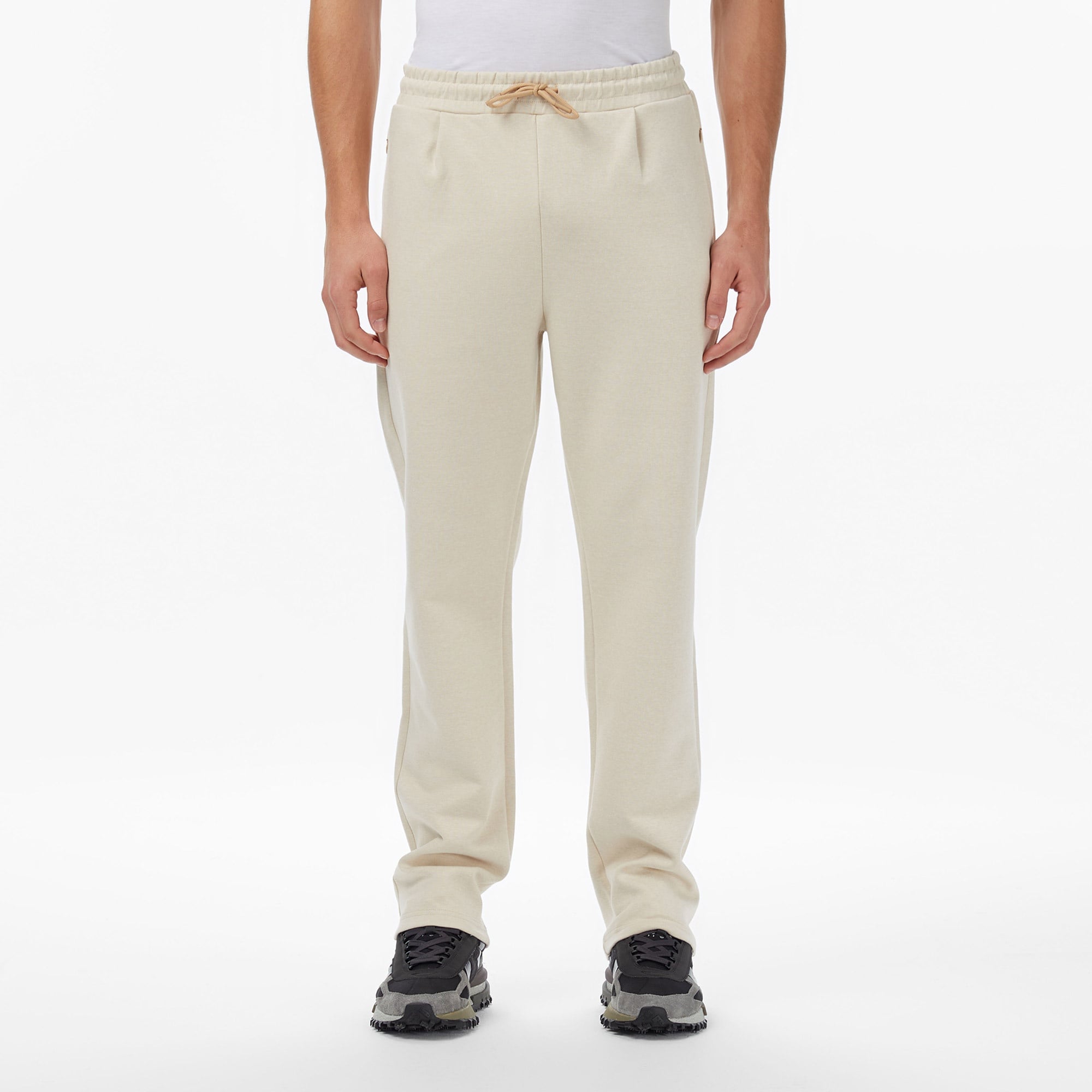 Erkek Regular Fit Krem Eşofman Altı