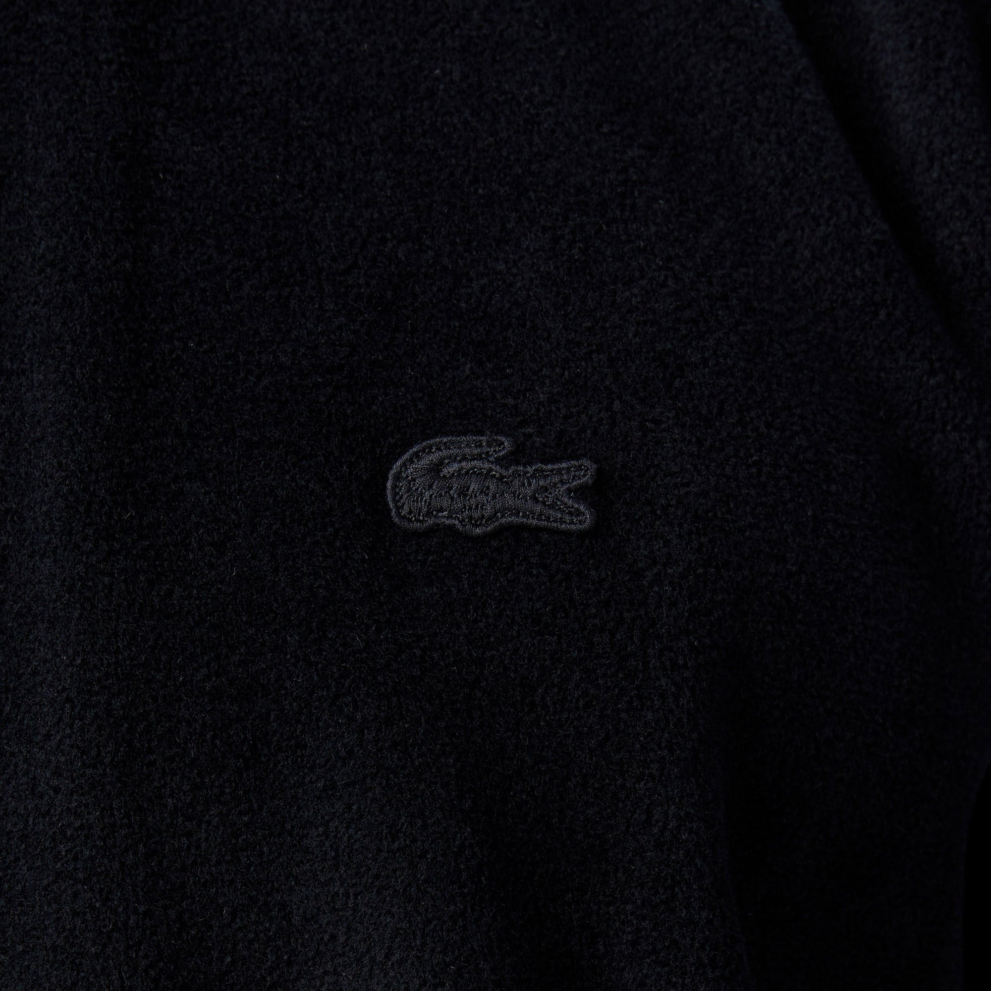 Lacoste Erkek Loose Fit Fermuarlı Siyah Sweatshirt