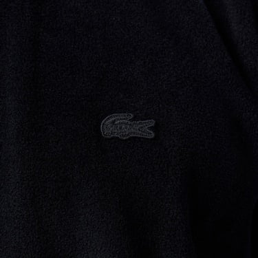  Lacoste Erkek Loose Fit Fermuarlı Siyah Sweatshirt