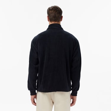  Lacoste Erkek Loose Fit Fermuarlı Siyah Sweatshirt