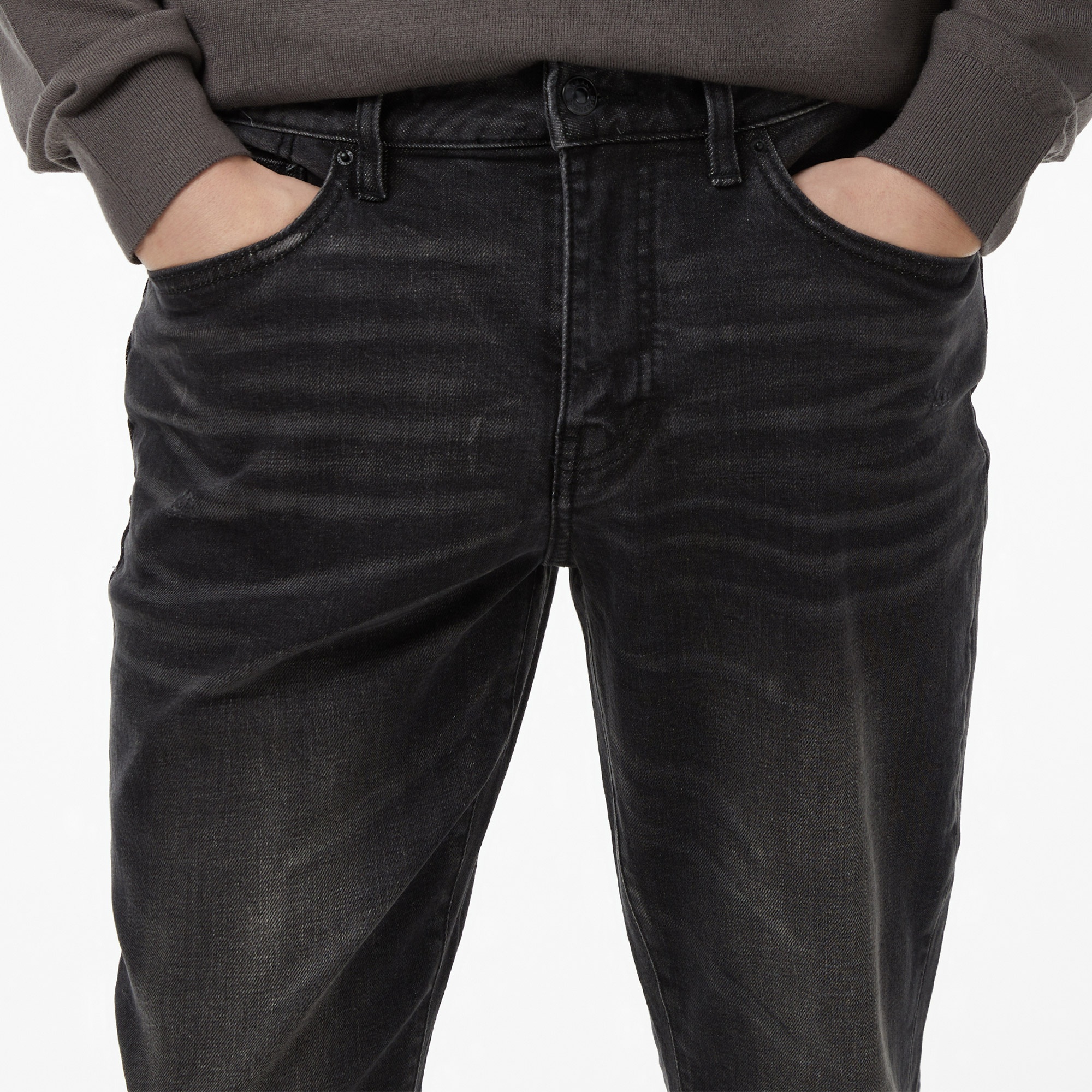 Armani Exchange Erkek Gri Denim Pantolon