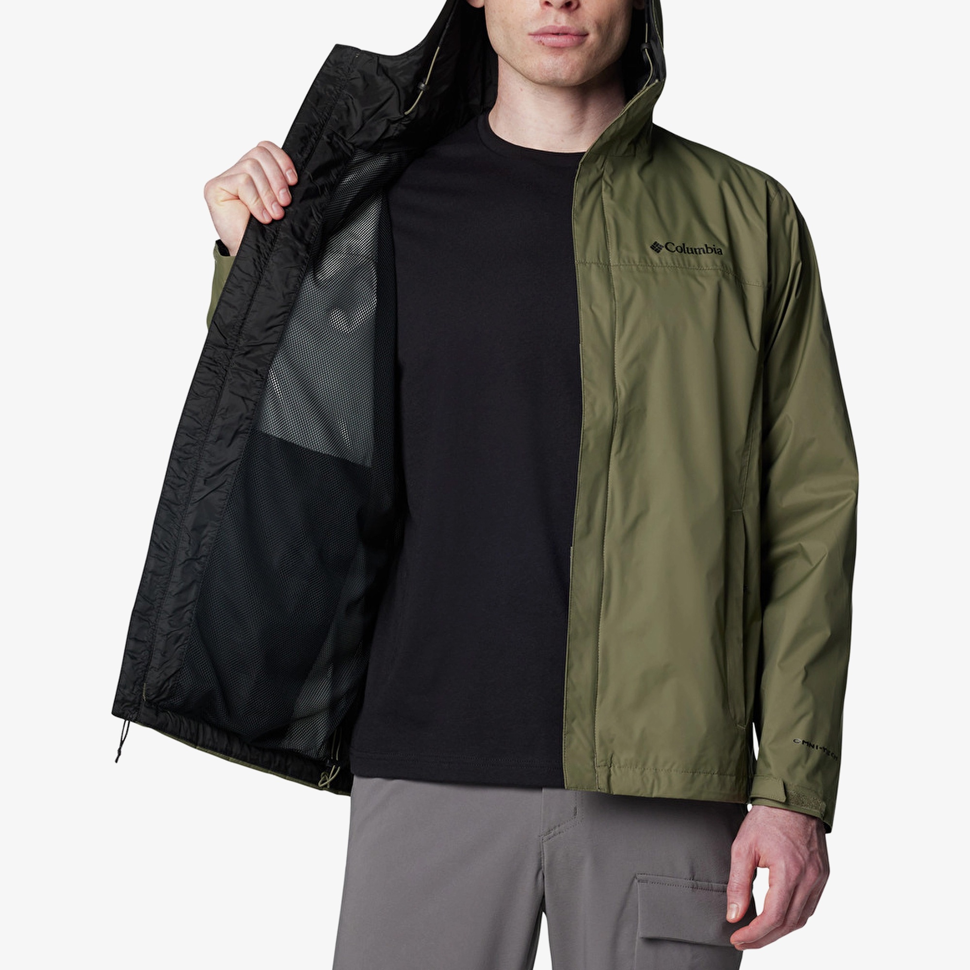 Columbia Watertight II Erkek Yeşil Yağmurluk