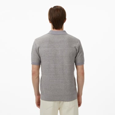  Scotch&Soda Knitted Tone On Tone Striped Regular Fit Erkek Gri Polo