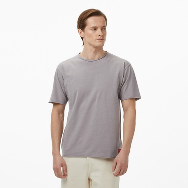  Scotch&Soda Raw Edge Erkek Gri T-Shirt