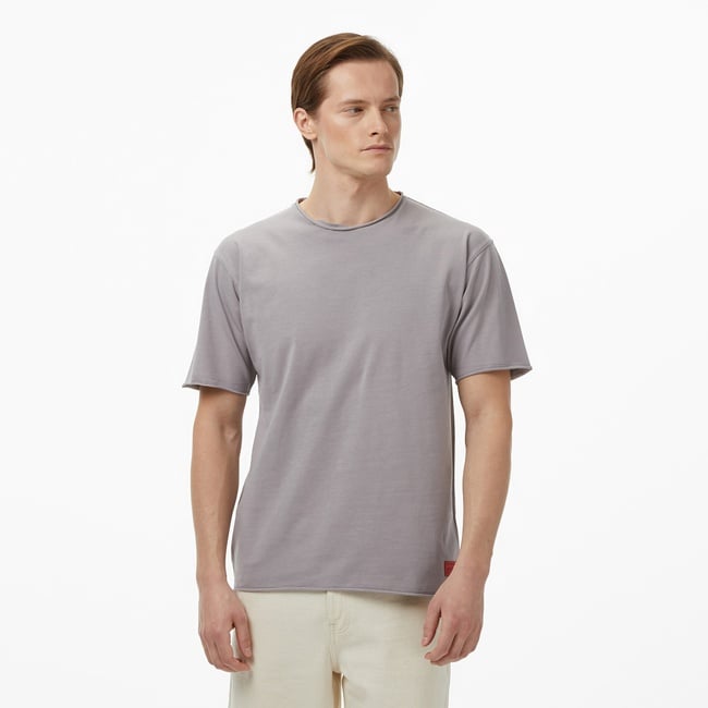  Scotch&Soda Raw Edge Erkek Gri T-Shirt