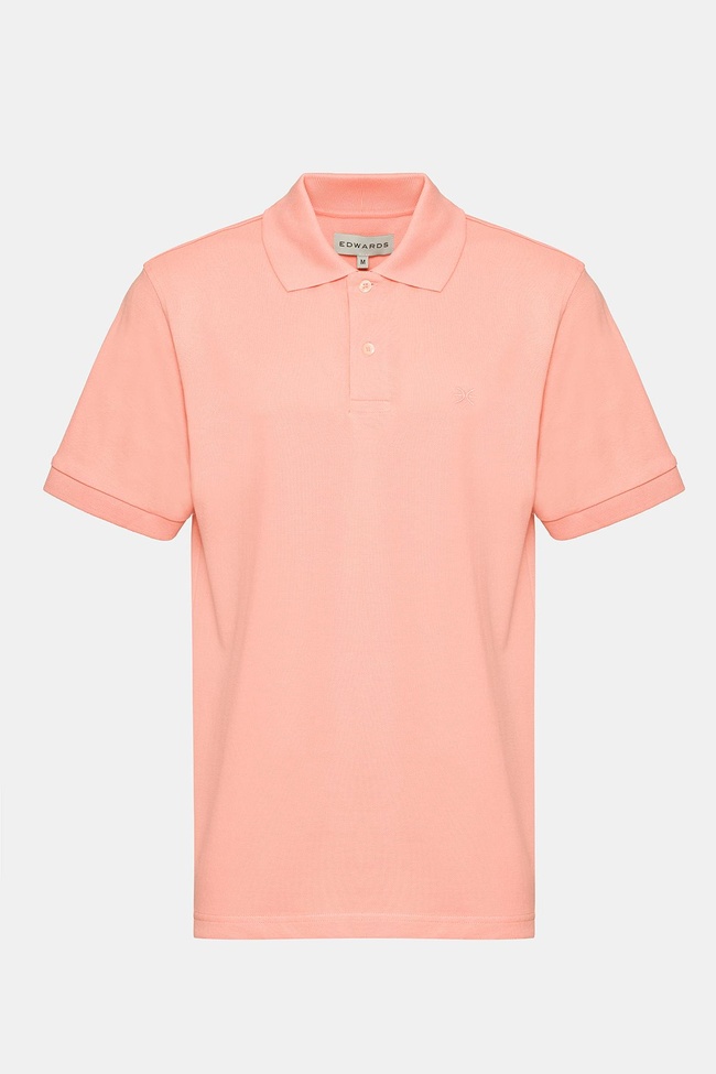  Erkek Pembe Kısa Kollu Polo Yaka T-Shirt