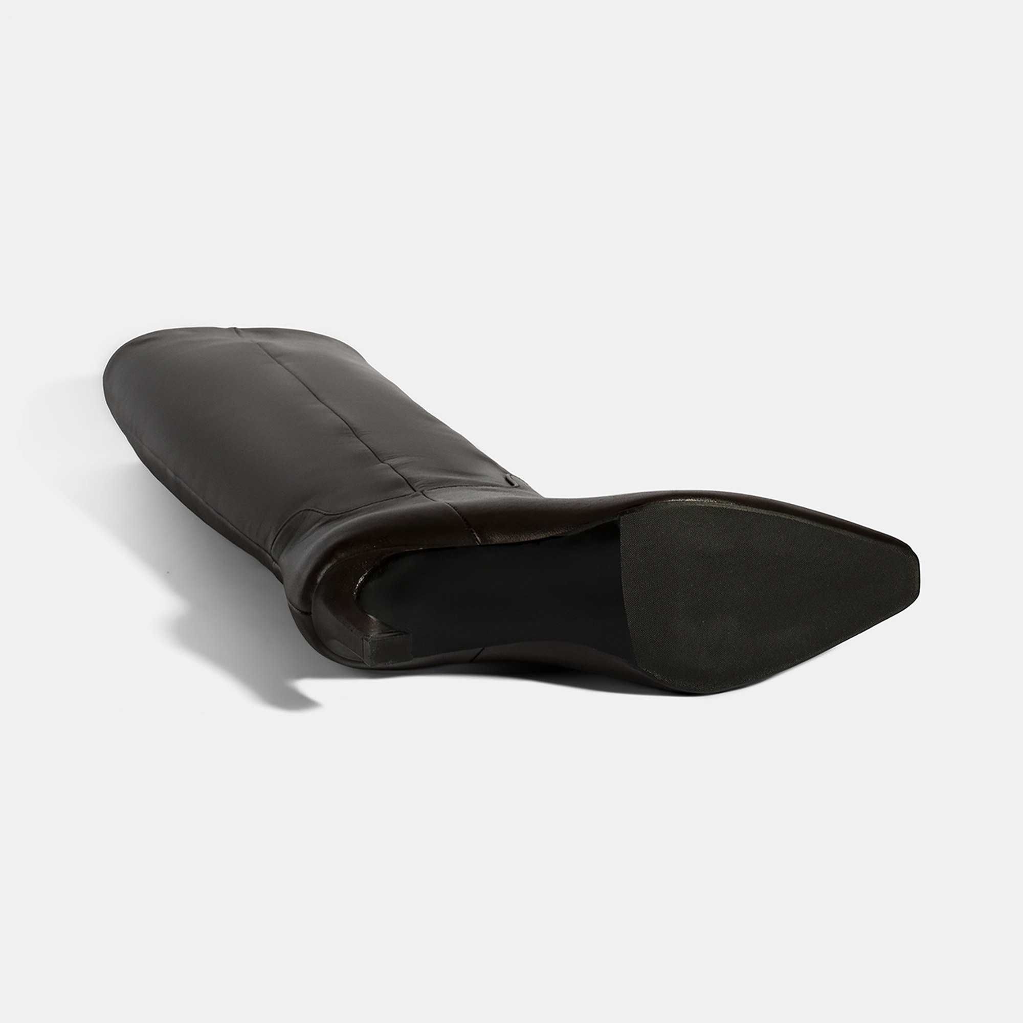 Kadın Kahve Topuklu Deri Çizme