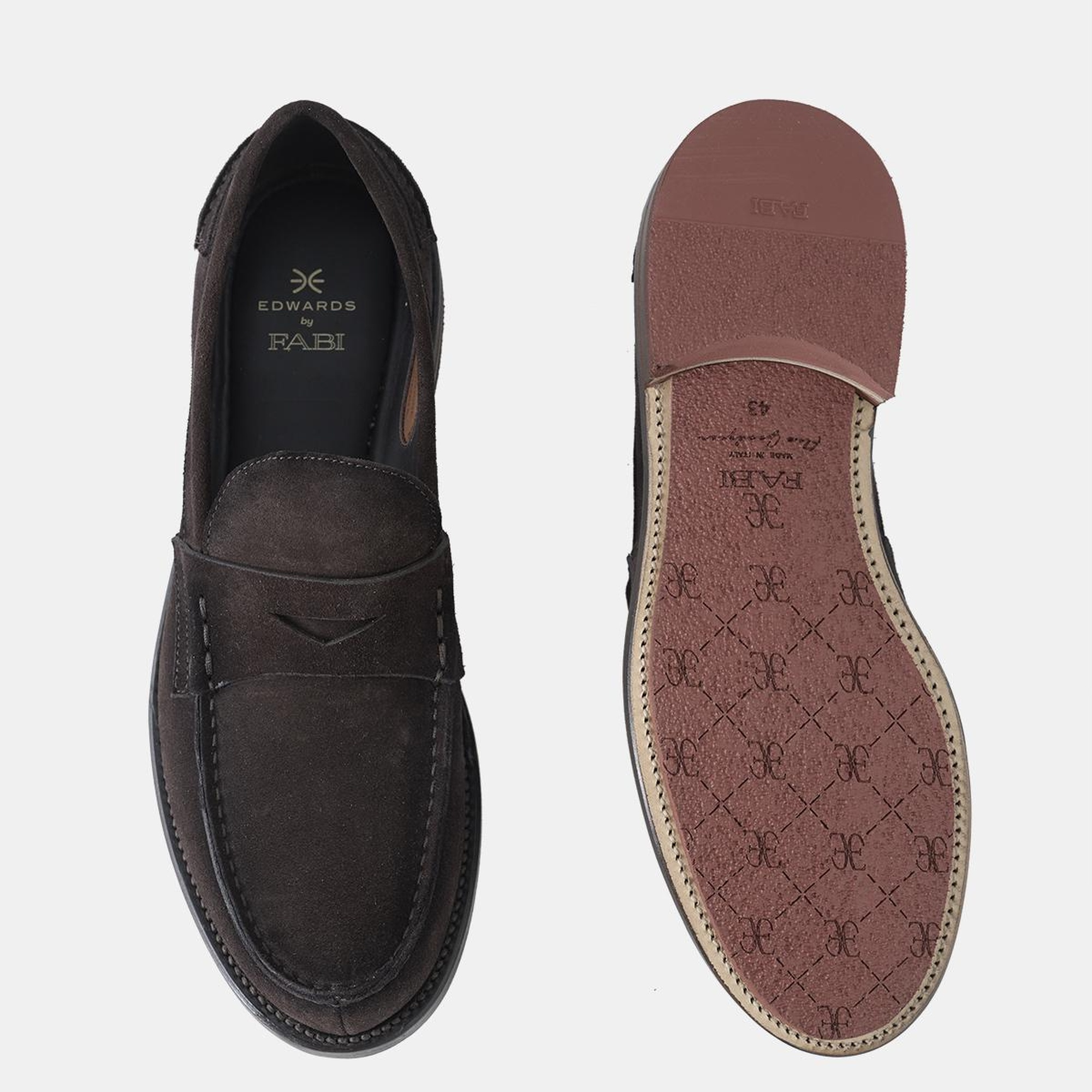 Erkek Kahverengi Deri Loafer