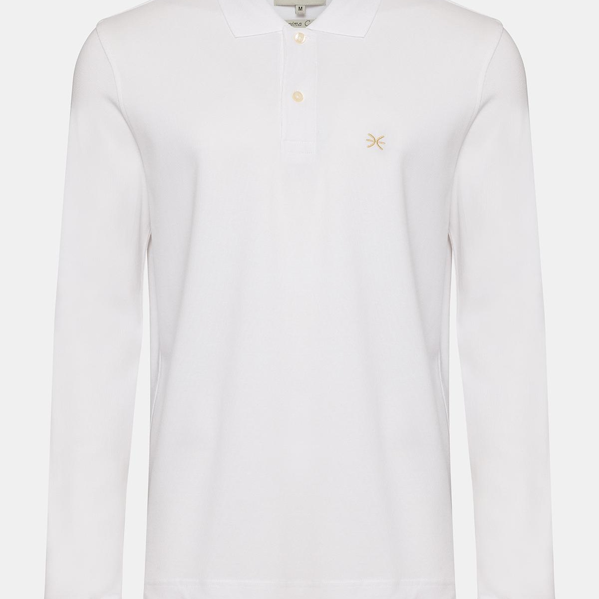 Erkek Beyaz Uzun Kollu Polo Yaka T-Shirt