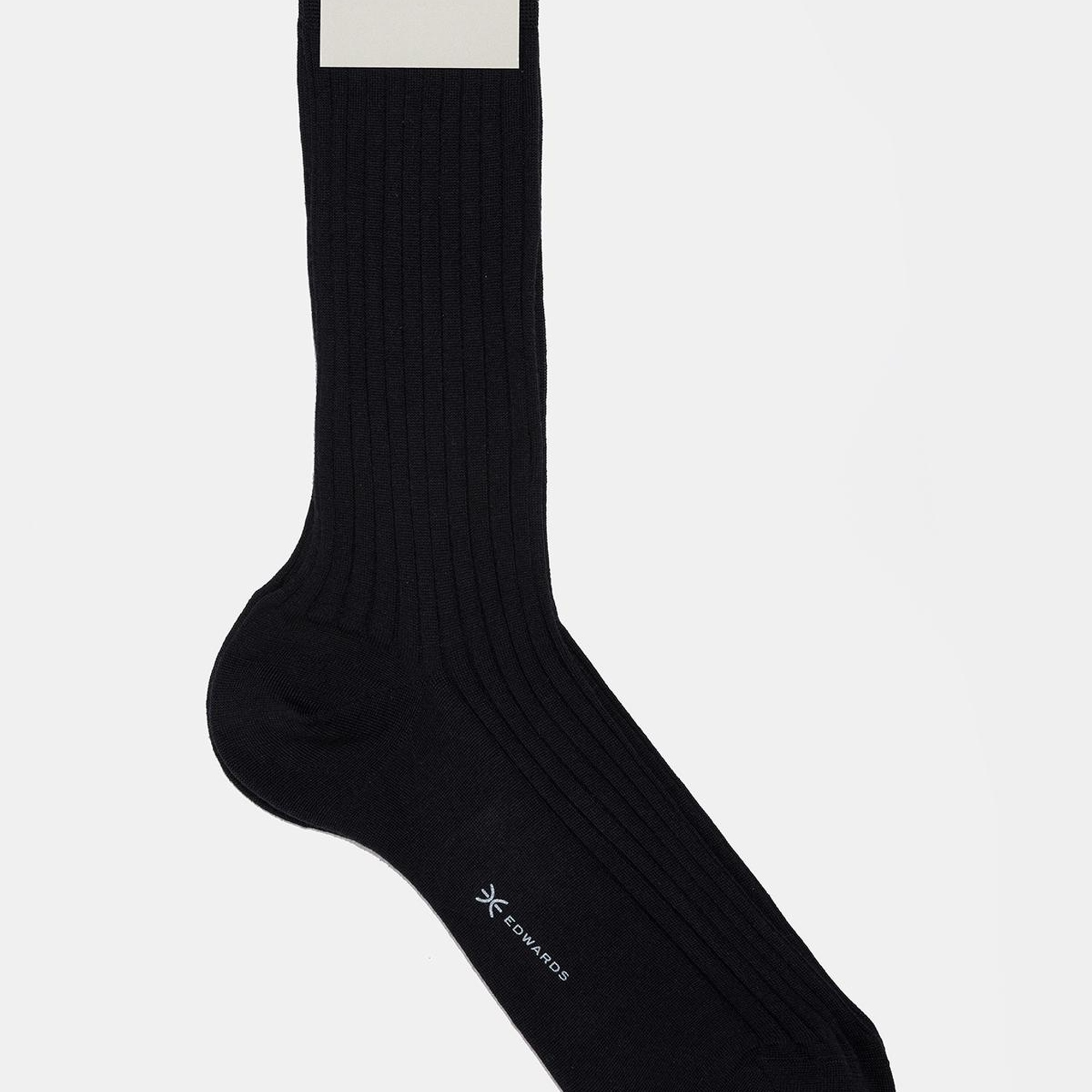 Erkek Siyah Yün Kısa Çorap