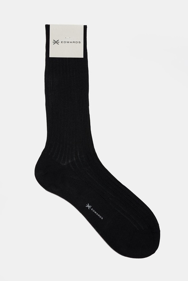  Erkek Siyah Pamuk Kısa Çorap