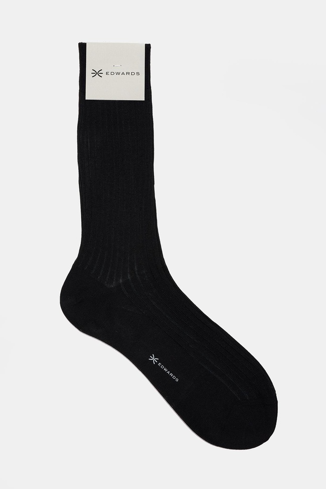  Erkek Siyah Pamuk Kısa Çorap