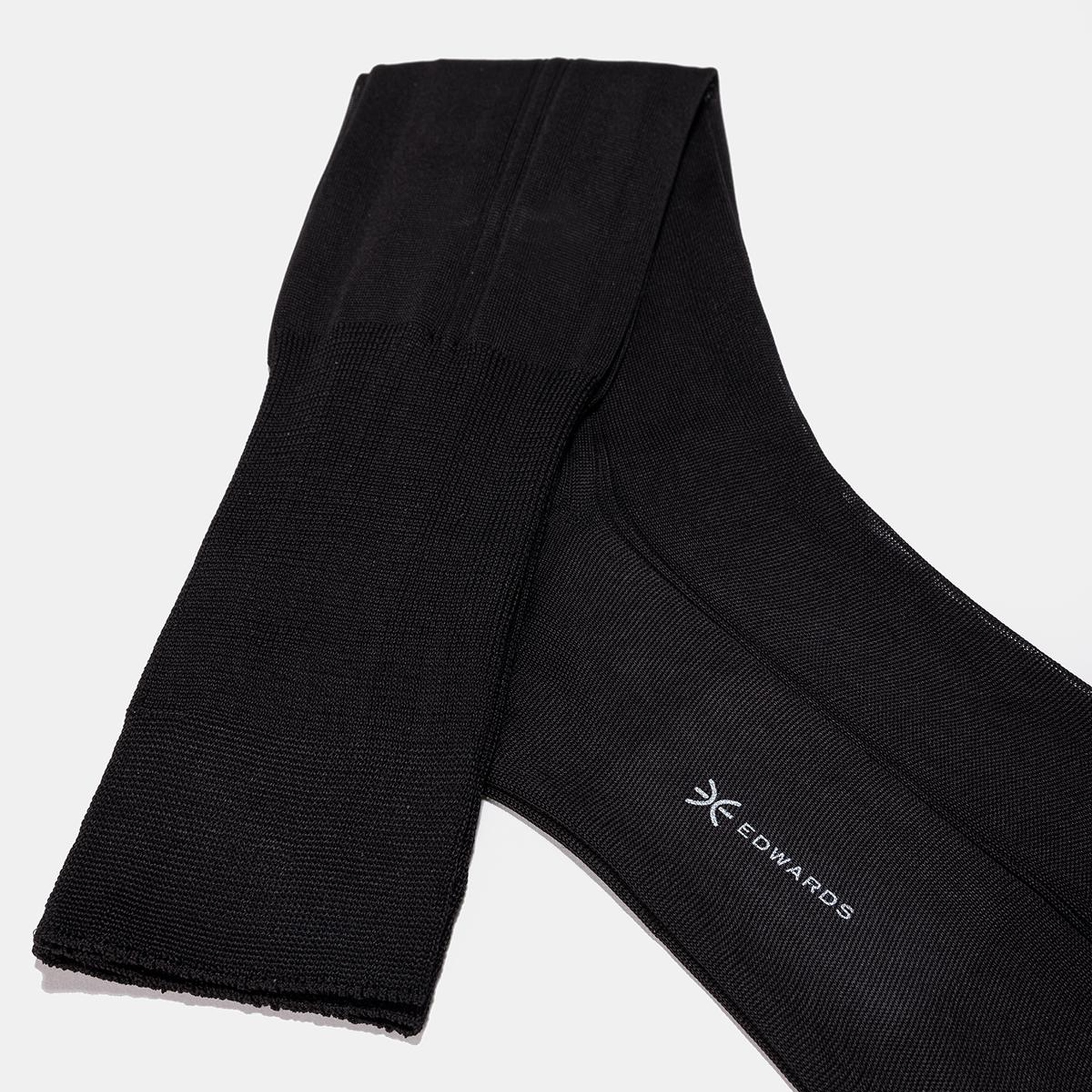 Erkek Siyah İpek Uzun Çorap