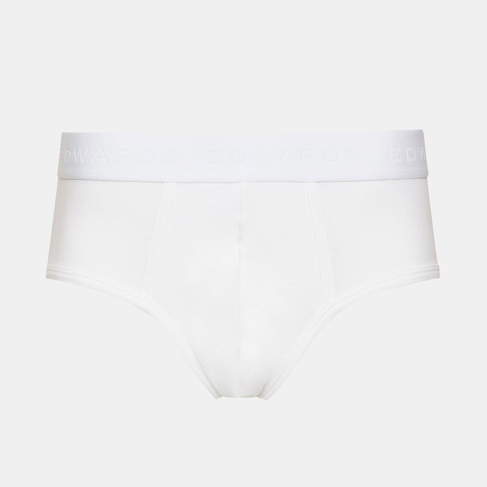 Erkek Siyah Organik Pamuklu Düz Renk Likralı Slip 2'li Paket Siyah&Beyaz