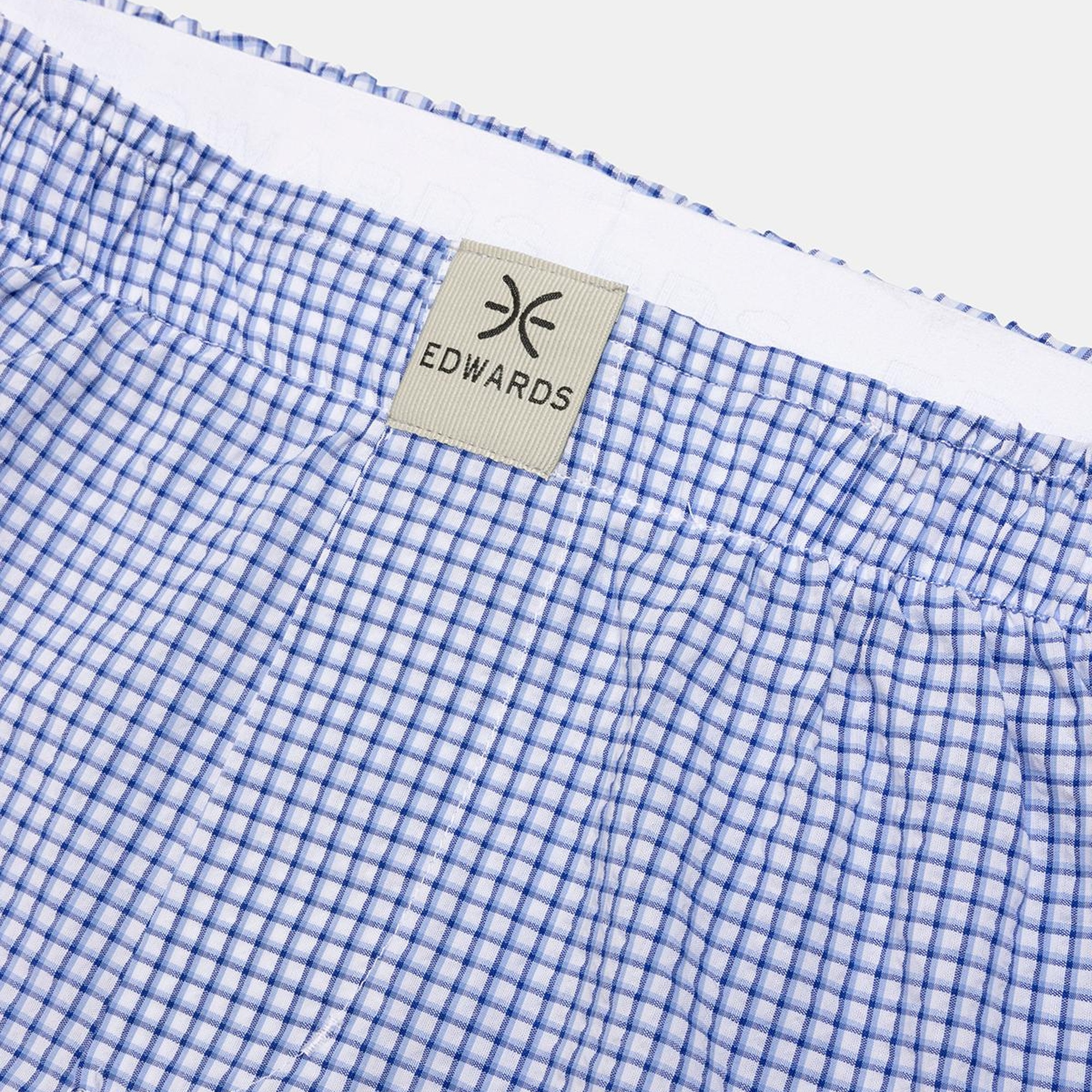 Erkek Mavi Pötikare Dokuma Boxer