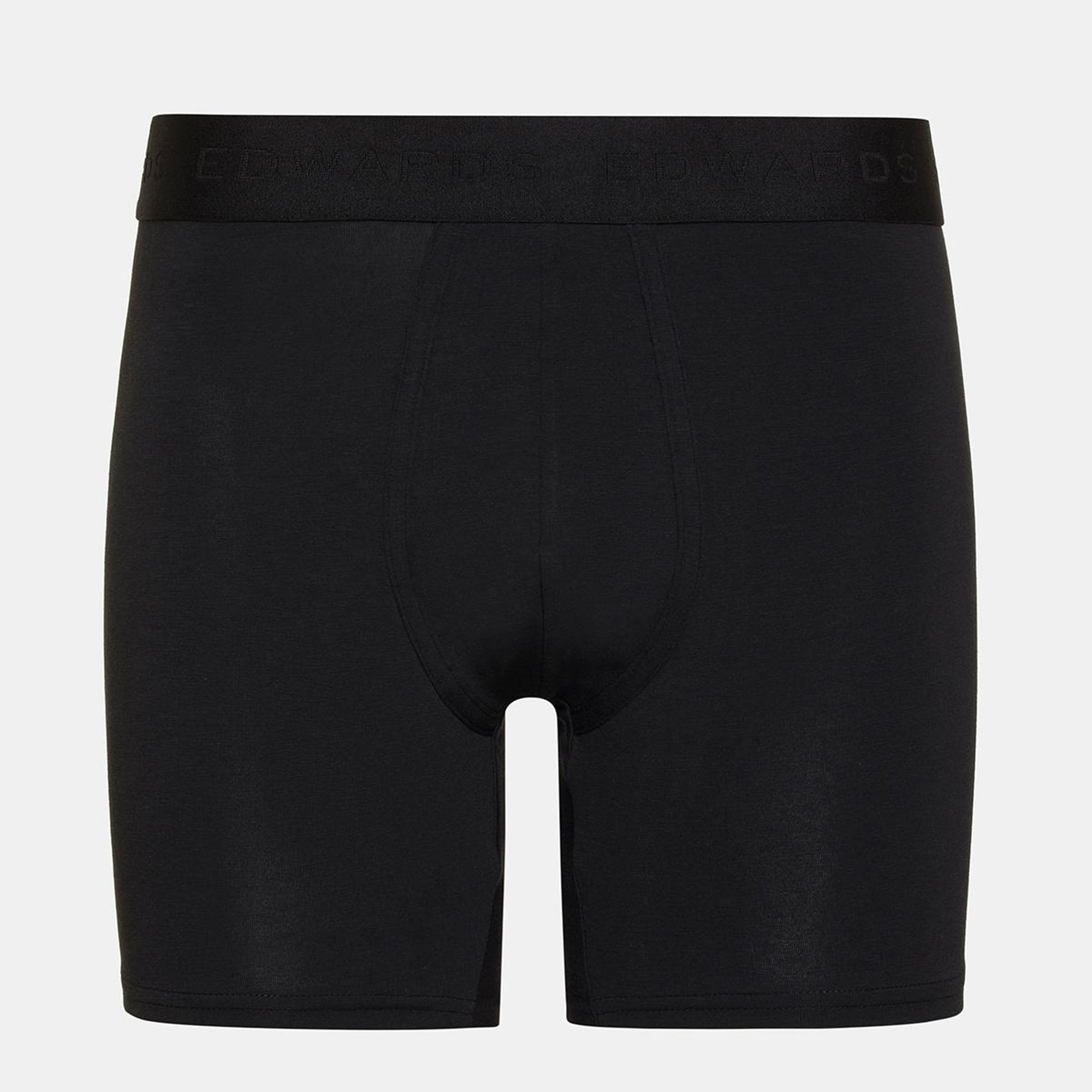 Erkek Siyah Organik Pamuklu Düz Renk Likralı Boxer 2'li Paket Siyah&Beyaz