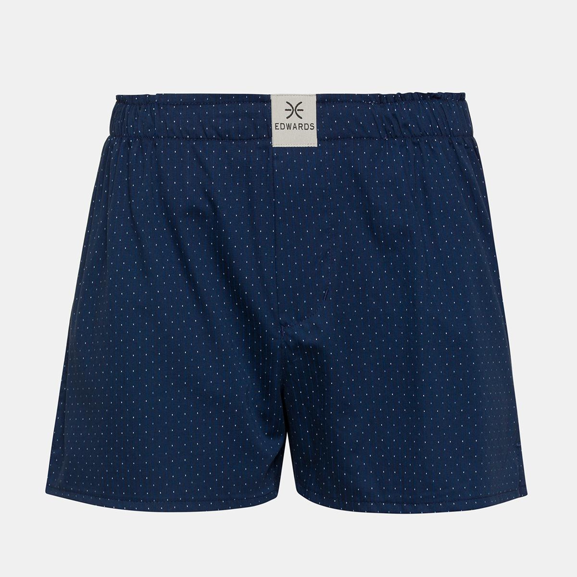 Erkek Lacivert Desenli Dokuma Boxer