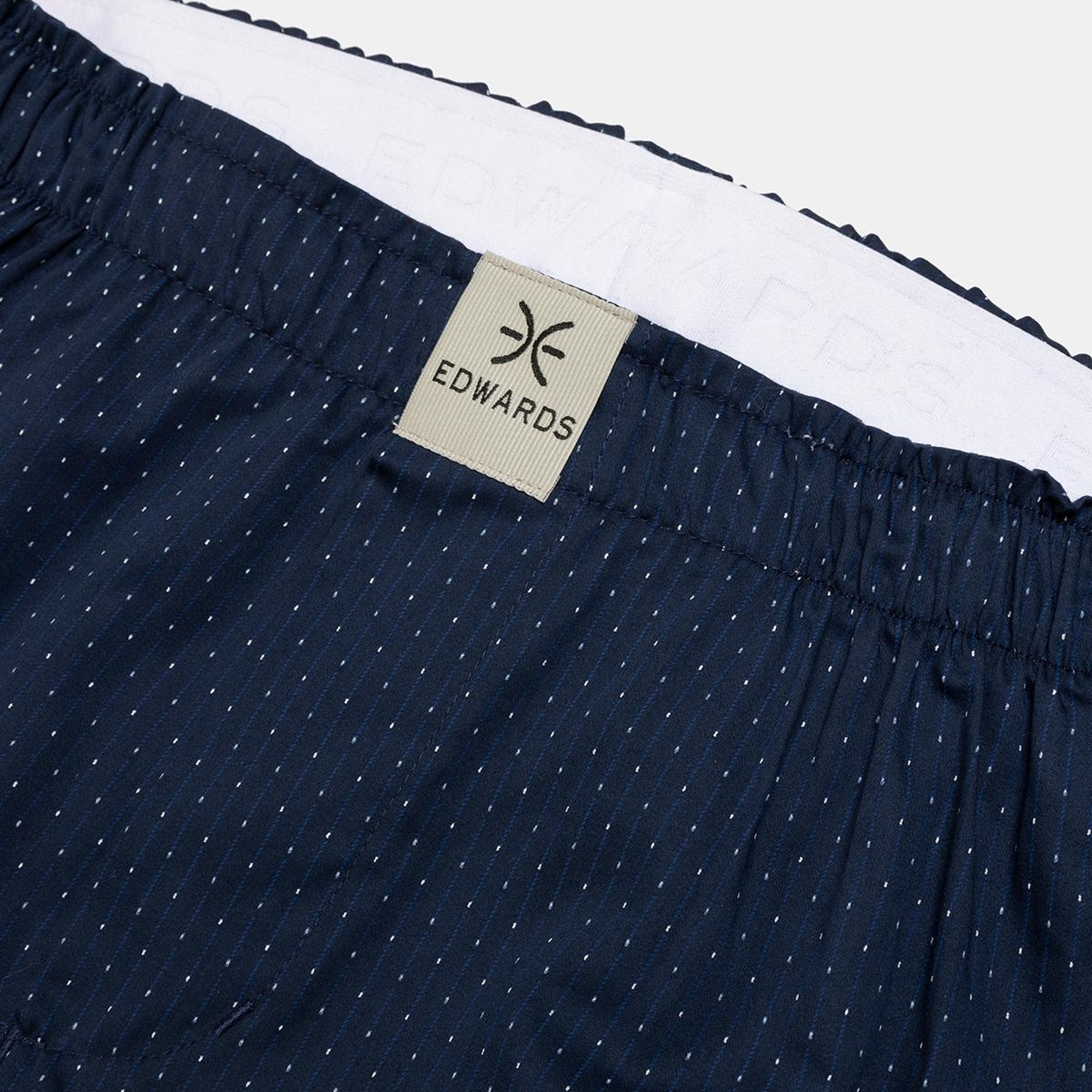 Erkek Lacivert Desenli Dokuma Boxer