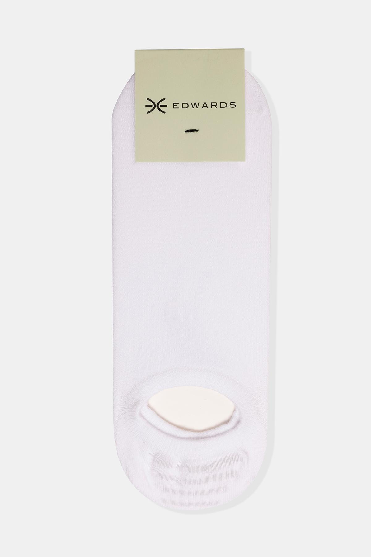  Erkek Beyaz Pamuklu Sneaker Çorap