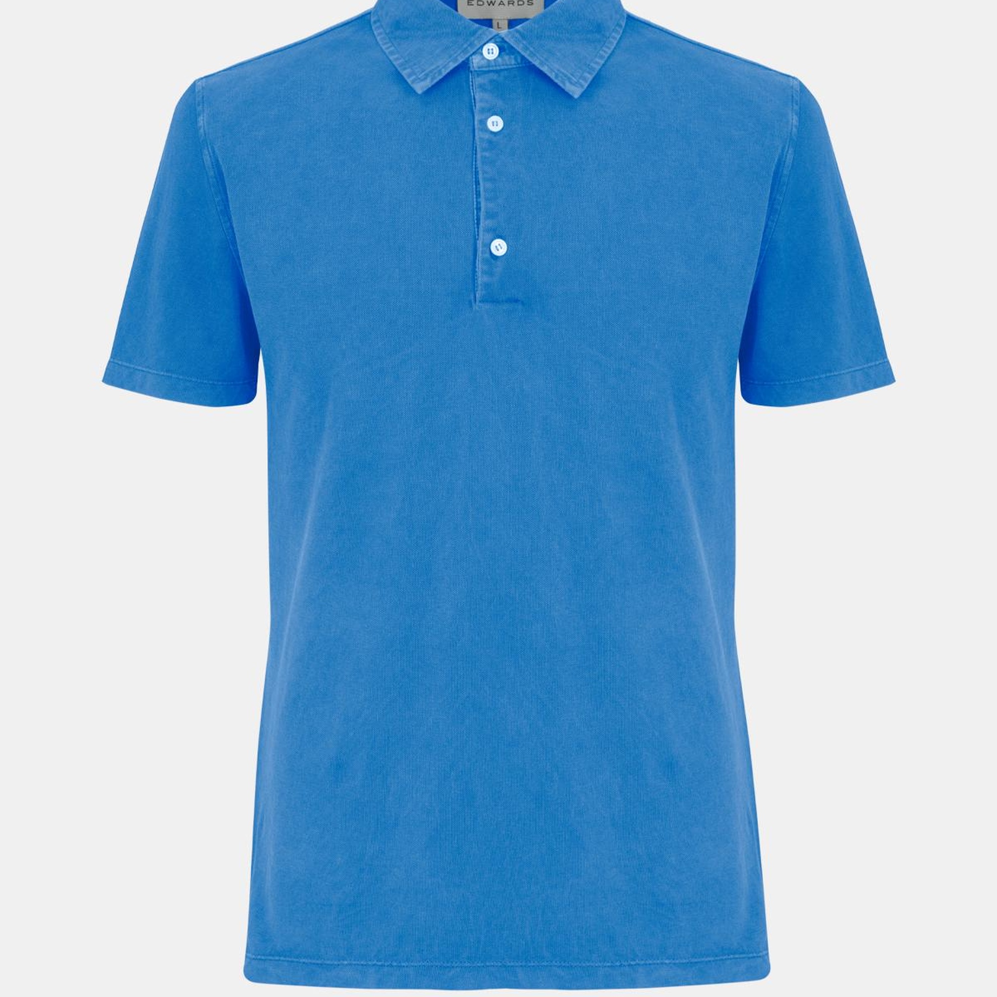 Erkek Mavi Pike Polo Yaka T-Shirt