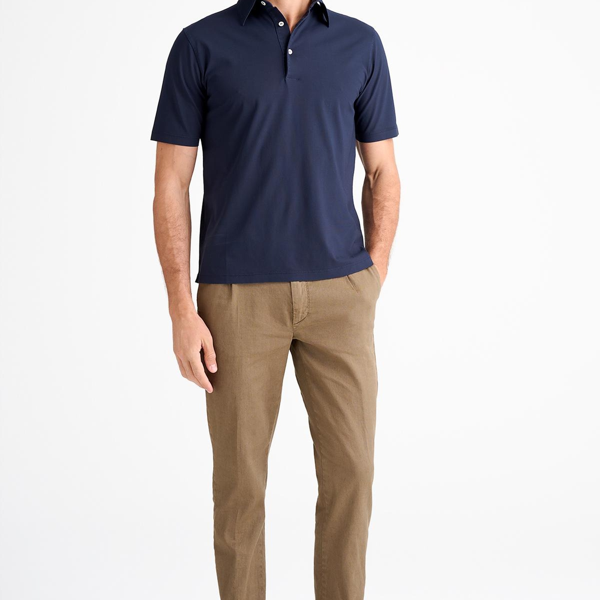 Erkek Lacivert Polo Yaka T-Shirt