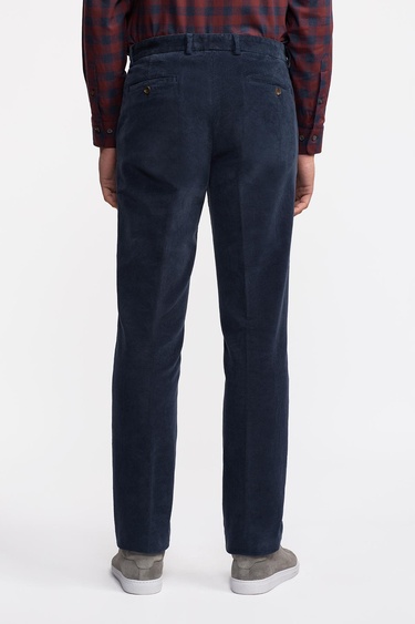  Erkek Lacivert Kadife Pantolon