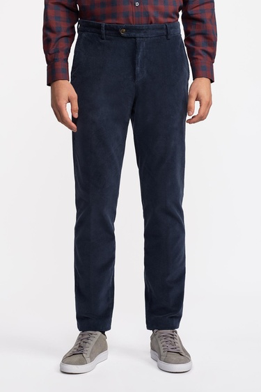  Erkek Lacivert Kadife Pantolon