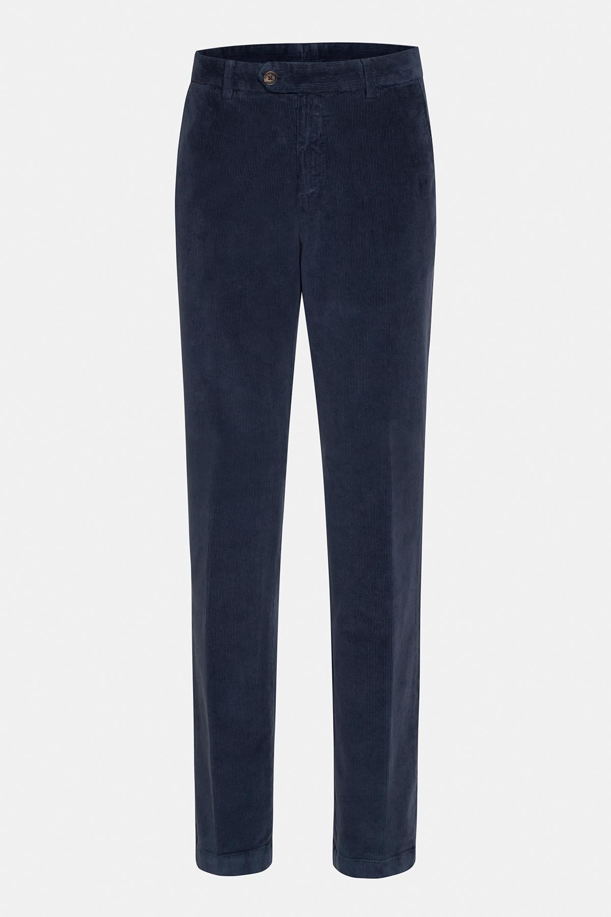  Erkek Lacivert Kadife Pantolon