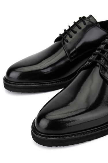  Tamer Tanca Erkek Hakiki Deri Siyah Açma Klasik Ayakkabı